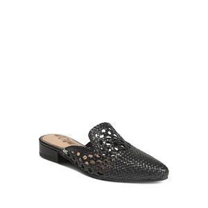 NWT SAM EDELMAN Womens Black Clara Almond Slip On Leather Mules 6.5 M